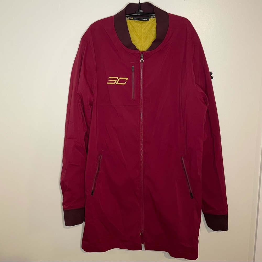Burgundy under armour jacket